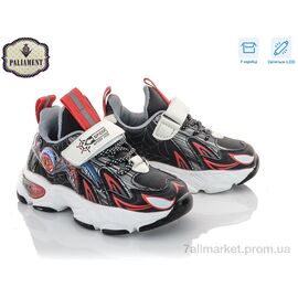 Фотография Кроссовки детские модные Весна/осень A128-3 LED (8 пар р.26-31) "PALIAMENT" недорого оптом от прямого поставщика