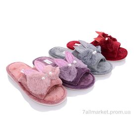 Тапки жіночі для будинку Весна/осінь E73 mix (12 пар р.36-41) "Deshman" недорого оптом від прямого постачальника