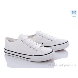 Кеди жіночі стильні Весна/осінь 801 білий (7 пар р.36-39) "КалориЯ" недорого оптом від прямого постачальника