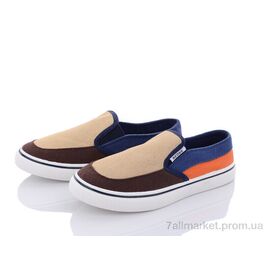 Фотография Слипоны детские без шнурков Весна/осень 6059G-HF05 (6 пар р.32-37) "КалориЯ" недорого оптом от прямого поставщика