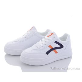 Кросівки жіночі модні Весна/осінь 568 white-blue (7 пар р.35-40) "КалориЯ" недорого оптом від прямого постачальника
