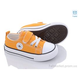 Кеди дитячі легкі Весна/осінь B6003 жовтий (7 пар р.20-24) "КалориЯ" недорого оптом від прямого постачальника