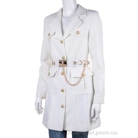 Піджак жіночий Весна/осінь 9386 white (4 шт. р.сітка36-42) "Gelsomino" недорого оптом від прямого постачальника