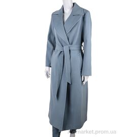 Пальто жіноче Весна/осінь 1090 blue (3 шт. р.сітка38-42) "Gelsomino" недорого оптом від прямого постачальника