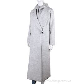 Пальто жіноче Весна/осінь 1206 grey (2 шт. р.сітка1-2) "Gelsomino" недорого оптом від прямого постачальника