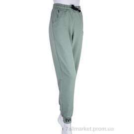 Спортивні штани жіночі Весна/осінь 17-8002-0 green Батал (2 шт. р.сіткаL-2XL) "Red Hat" недорого оптом від прямого постачальника