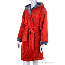 Халат жіночий Весна/осінь 100010 red (4 шт. р.сіткаS-XL) "Ledi-Sharm" недорого оптом від прямого постачальника