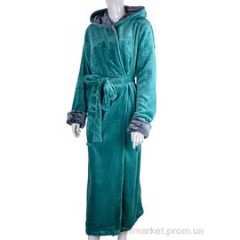 Халат жіночий Весна/осінь 100009 green (4 шт. р.сітка2XL-5XL) "Ledi-Sharm" недорого оптом від прямого постачальника