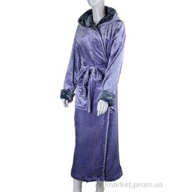 Халат жіночий Весна/осінь 100009 l.violet (4 шт. р.сітка2XL-5XL) "Ledi-Sharm" недорого оптом від прямого постачальника