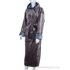 Халат жіночий Весна/осінь 100009 brown (4 шт. р.сітка2XL-5XL) "Ledi-Sharm" недорого оптом від прямого постачальника