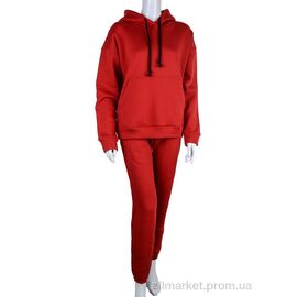 Спортивний костюм жіночий Весна/осінь 3002 red (3 шт. р.сіткаS-L) "Ledi-Sharm" недорого оптом від прямого постачальника