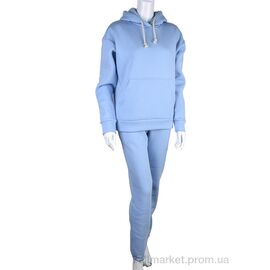 Спортивний костюм жіночий Весна/осінь 3002 l.blue (3 шт. р.сіткаS-L) "Ledi-Sharm" недорого оптом від прямого постачальника