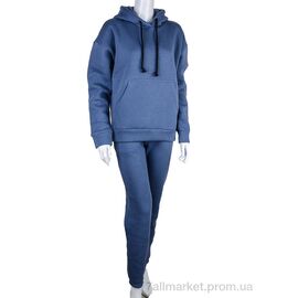 Фотография Спортивный костюм женский Весна/осень 3002 d.blue (3 шт. р.сетка S-L) "Ledi-Sharm" недорого оптом от прямого поставщика