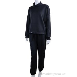Спортивний костюм жіночий Весна/осінь 20-11 чорний (3 шт. р.сіткаS-XL) "Di.Va" недорого оптом від прямого постачальника
