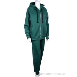 Спортивний костюм жіночий Весна/осінь 3013 green (3 шт. р.сіткаS-L) "Ledi-Sharm" недорого оптом від прямого постачальника