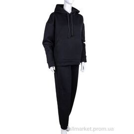 Спортивний костюм жіночий Весна/осінь 3012 black (4 шт. р.сіткаXL-4XL) "Ledi-Sharm" недорого оптом від прямого постачальника