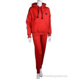 Спортивний костюм жіночий Весна/осінь 3007 red (4 шт. р.сіткаS-XL) "Ledi-Sharm" недорого оптом від прямого постачальника