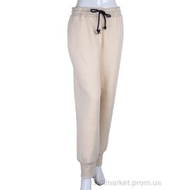 Спортивні штани жіночі Весна/осінь 5002 beige (3 шт. р.сіткаS-L) "Ledi-Sharm" недорого оптом від прямого постачальника