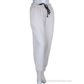 Спортивні штани жіночі Весна/осінь 5002 white (3 шт. р.сіткаS-L) "Ledi-Sharm" недорого оптом від прямого постачальника