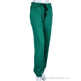Спортивні штани жіночі Весна/осінь 3025 green (4 шт. р.сіткаXL-4XL) "Ledi-Sharm" недорого оптом від прямого постачальника