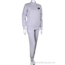 Спортивний костюм жіночий Весна/осінь 3041 grey (3 шт. р.сіткаS-L) "Ledi-Sharm" недорого оптом від прямого постачальника