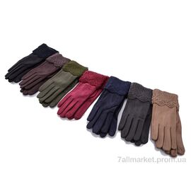 Рукавички жіночі Весна/осінь Y302 mix (12 шт. р.сітка6,5-8,5) "KUINH" недорого оптом від прямого постачальника