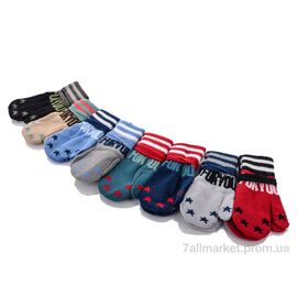 Фотография Варежки детские Весна/осень 604M mix (12 шт. р.сетка 2-4) "KUINH" недорого оптом от прямого поставщика