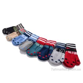 Фотография Варежки детские Весна/осень 604L mix (12 шт. р.сетка 4-6) "KUINH" недорого оптом от прямого поставщика