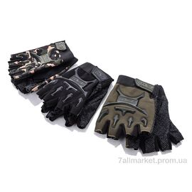 Чоловічі рукавиці Весна/осінь Тактичні рукавички 004 mix (12 шт. р.сіткаOne size) "KUINH" недорого оптом від прямого постачальника