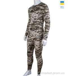 Термобілизна чоловіча Весна/осінь Комплект піксель з начісом байка (2 шт. р.сіткаL-XL) "VIOLA" недорого оптом від прямого постачальника