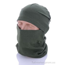 Балаклава чоловіча Весна/осінь Балаклава зелений (5 шт. р.сіткаOne size) "VIOLA" недорого оптом від прямого постачальника