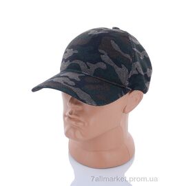 Кепка для чоловіків Весна/осінь Кепка камуфляж трикотаж на резинці чорний (3 шт. р.сітка) "VIOLA" недорого оптом від прямого постачальника