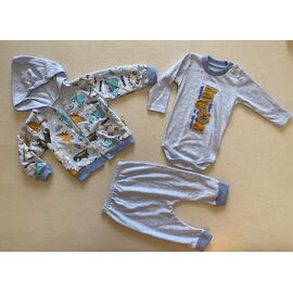 Фотография Комплект детский на мальчика K1394 blue р.0.1-0.9 "BURATINO" недорого оптом от прямого поставщика