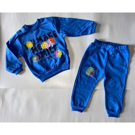 Костюм дитячий спортивний на хлопчика 9283 blue р.0.9-2 "BURATINO" недорого оптом від прямого постачальника
