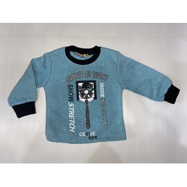 Фотография Свитшот детский на мальчика 1431 blue р.88-104 "BURATINO" недорого оптом от прямого поставщика