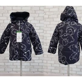 Куртка дитяча демісезонна на дівчинку 9717 black р.110-134 "Gold Kids" недорого оптом від прямого постачальника