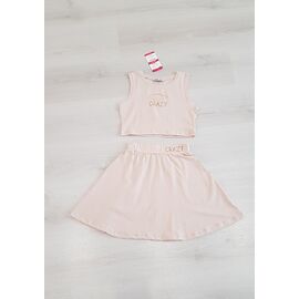 Костюм дитячий на дівчинку 0015 beige р.8-16 "Gold Kids" недорого оптом від прямого постачальника