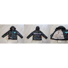 Куртка дитяча демісезонна на дівчинку 21-57 black р.134-158 "Gold Kids" недорого оптом від прямого постачальника