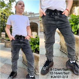 Фотография Джоггеры детские на мальчика 101-3 grey р.12-16 "iBamBino" недорого оптом от прямого поставщика
