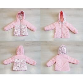 Фотография Куртка детская демисезонная на девочку 2143 pink р.68-92 "Gold Kids" недорого оптом от прямого поставщика