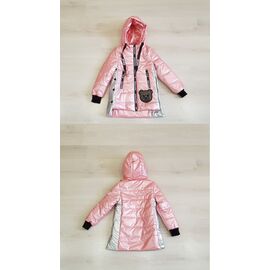 Куртка дитяча демісезонна на дівчинку 2186 pink р.116-140 "Gold Kids" недорого оптом від прямого постачальника