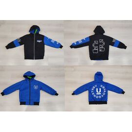 Куртка дитяча демісезонна на хлопчика 21A36 black-blue р.150-180 "Gold Kids" недорого оптом від прямого постачальника