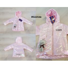 Куртка дитяча демісезонна на дівчинку 2205 pink р.86-110 "Gold Kids" недорого оптом від прямого постачальника