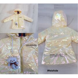 Куртка дитяча демісезонна на дівчинку 2205 yellow р.86-110 "Gold Kids" недорого оптом від прямого постачальника