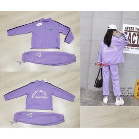 Костюм дитячий спортивний на дівчинку 3395 purple р.130-170 "Gold Kids" недорого оптом від прямого постачальника