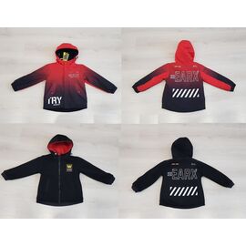 Куртка дитяча демісезонна на хлопчика 7836 black-red р.120-150 "Gold Kids" недорого оптом від прямого постачальника