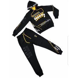 Костюм дитячий спортивний на хлопчика 9531 black-yellow р.10-14 "Gold Kids" недорого оптом від прямого постачальника
