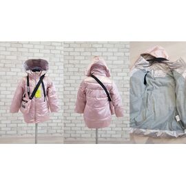 Куртка дитяча демісезонна на дівчинку 9791 pink р.98-122 "Gold Kids" недорого оптом від прямого постачальника