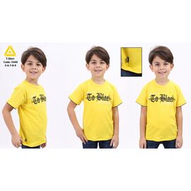 футболка дитяча на хлопчика 5449 yellow р.110-134 "Gold Kids" недорого оптом від прямого постачальника
