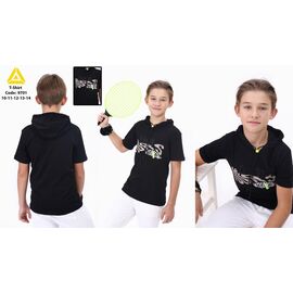 футболка дитяча на хлопчика 9701 black р.140-164 "Gold Kids" недорого оптом від прямого постачальника